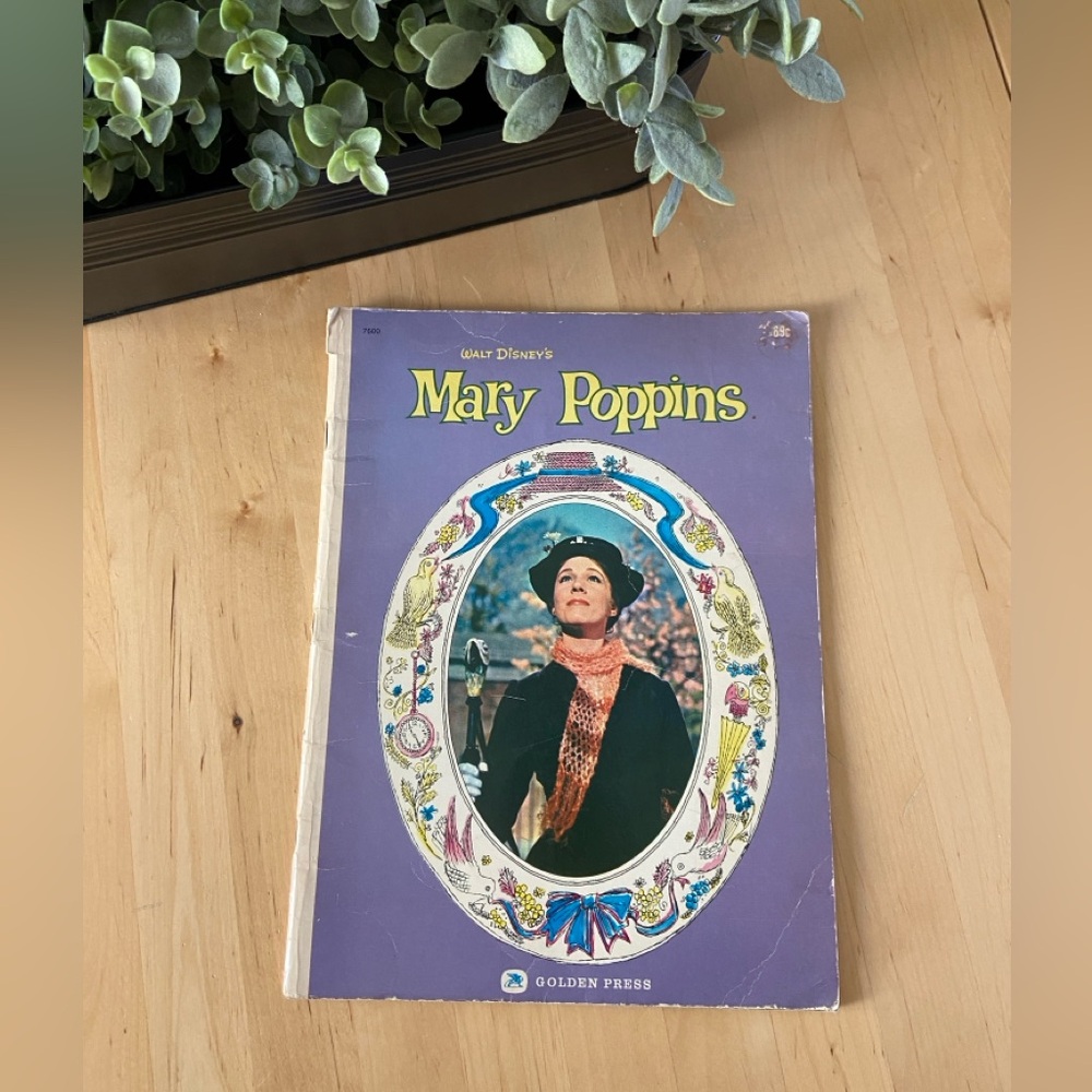 Vintage 1965 Mary Poppins Golden Press Cinematic Picture Book